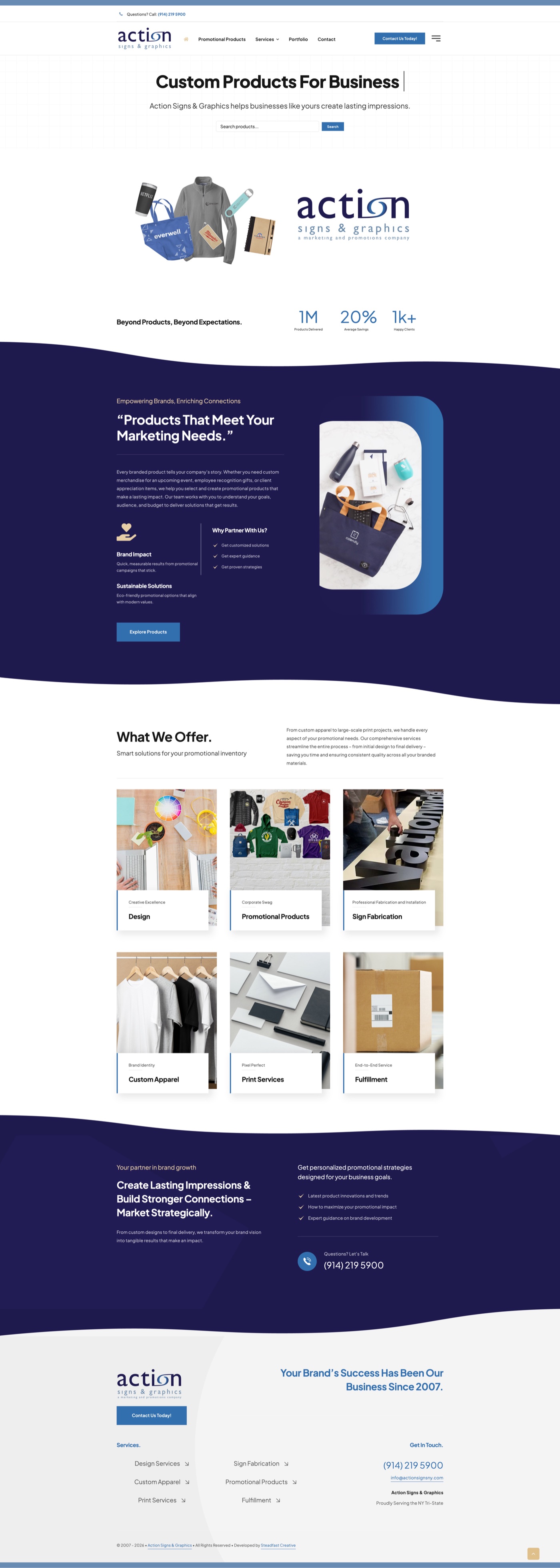 Action Signs & Graphics website screenshot