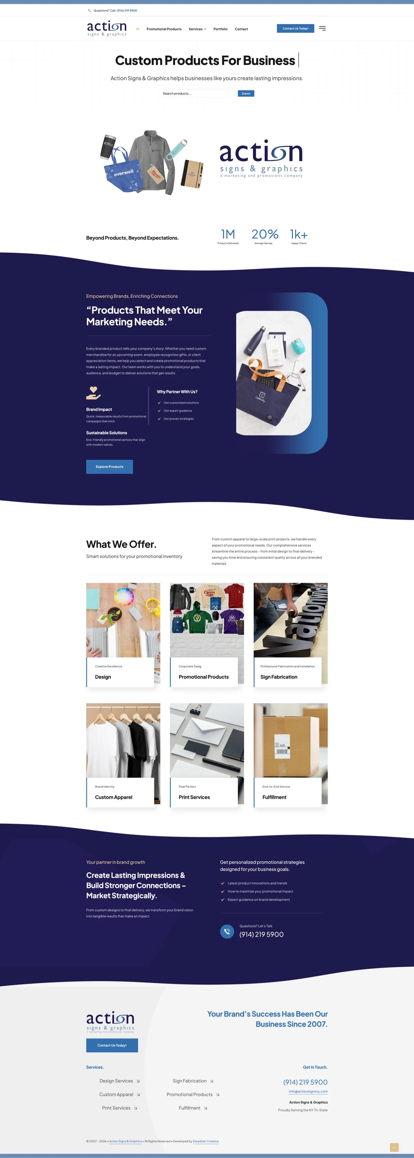 Action Signs & Graphics website screenshot