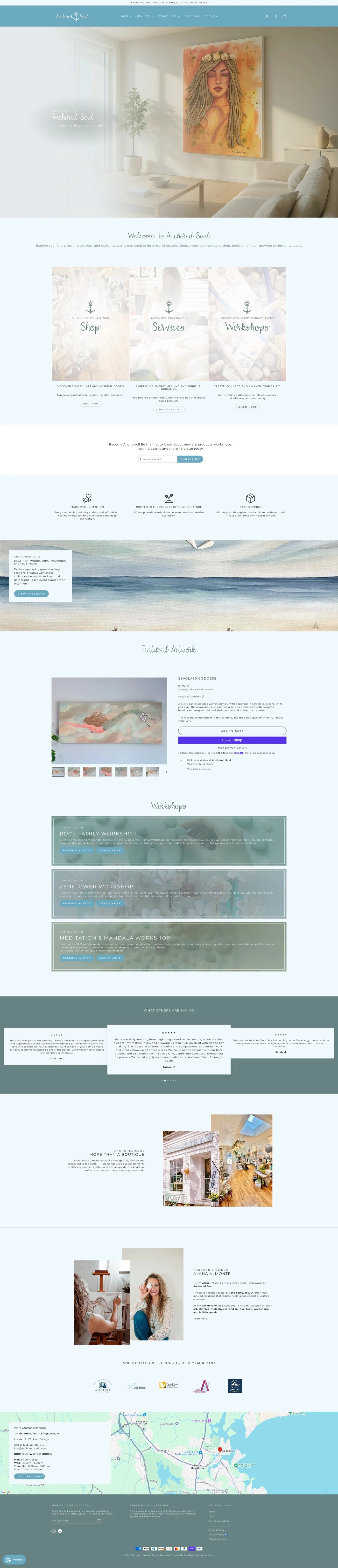 Anchored Soul RI website