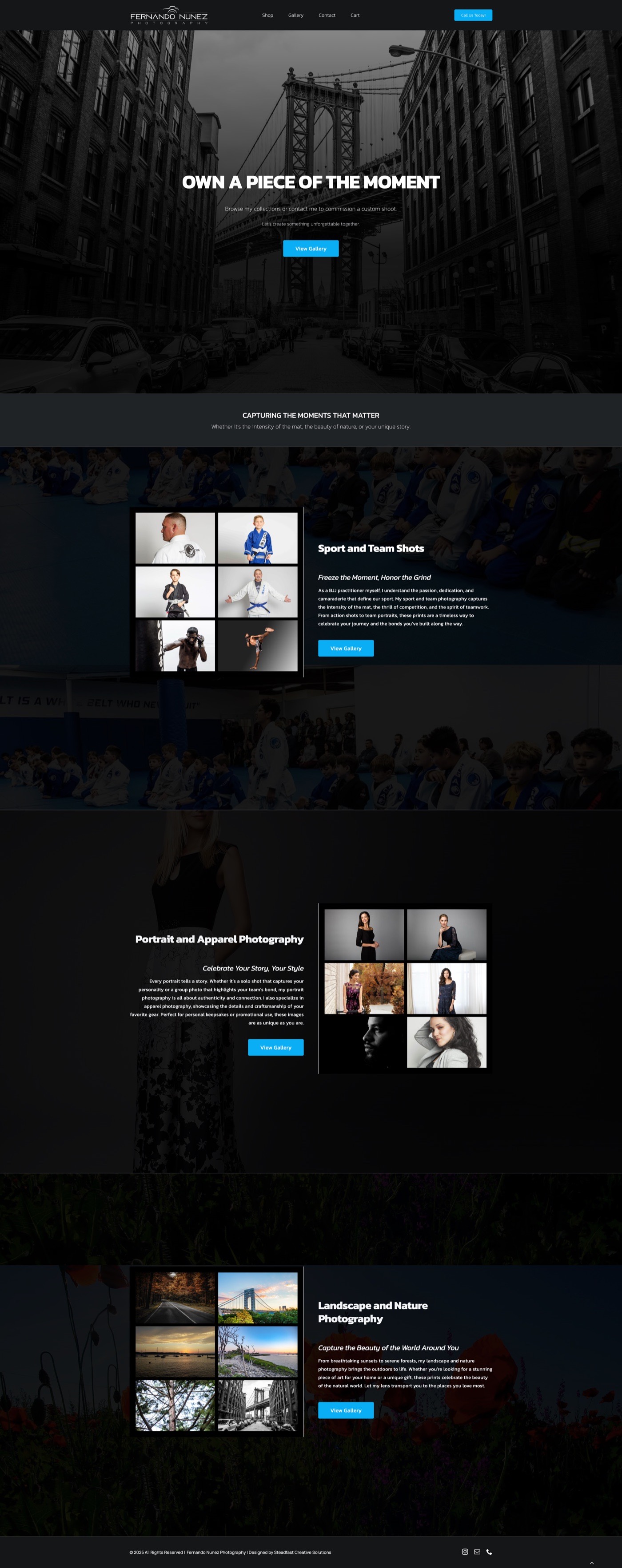 Fernando Nunez Photography website screenshot