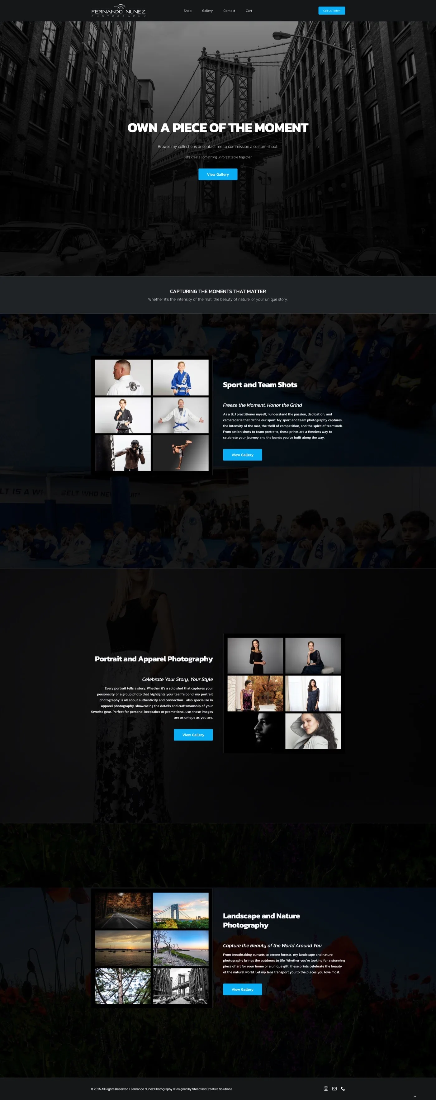 Fernando Nunez Photography website screenshot