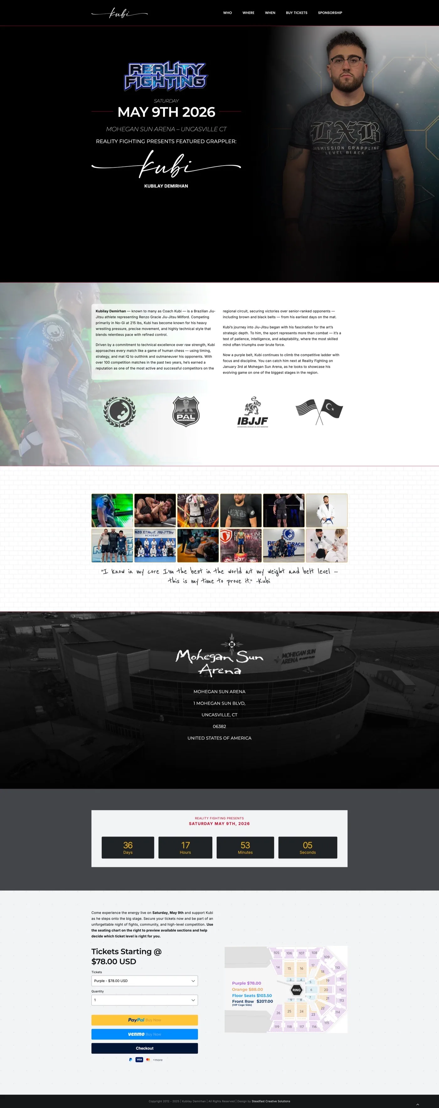 Kubi Jitsu — Kubilay Demirhan website screenshot