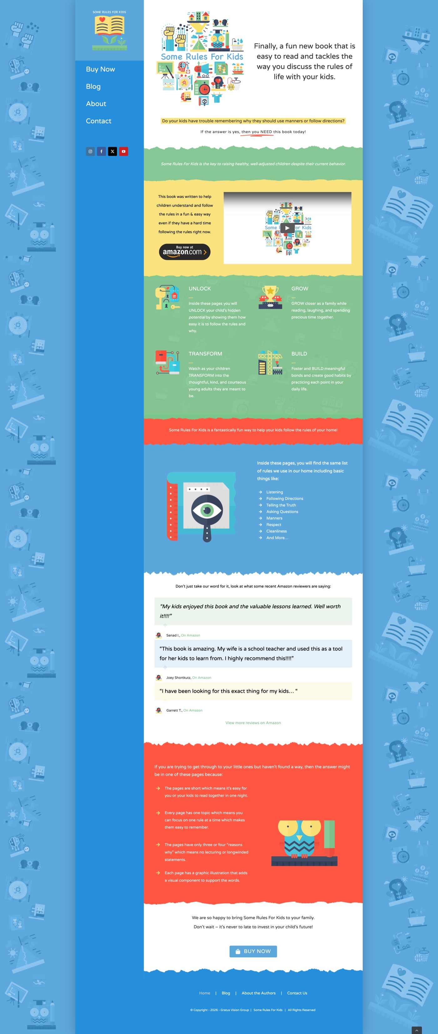 Some Rules for Kids website screenshot